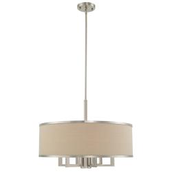 Park Ridge 7 Light Brushed Nickel Pendant Chandelier