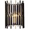 Park Row 1-Lt Sconce - Matte Black/French Gold