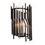 2_Park Row 1-Lt Sconce - Matte Black/French Gold more views