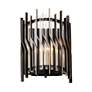 3_Park Row 1-Lt Sconce - Matte Black/French Gold more views