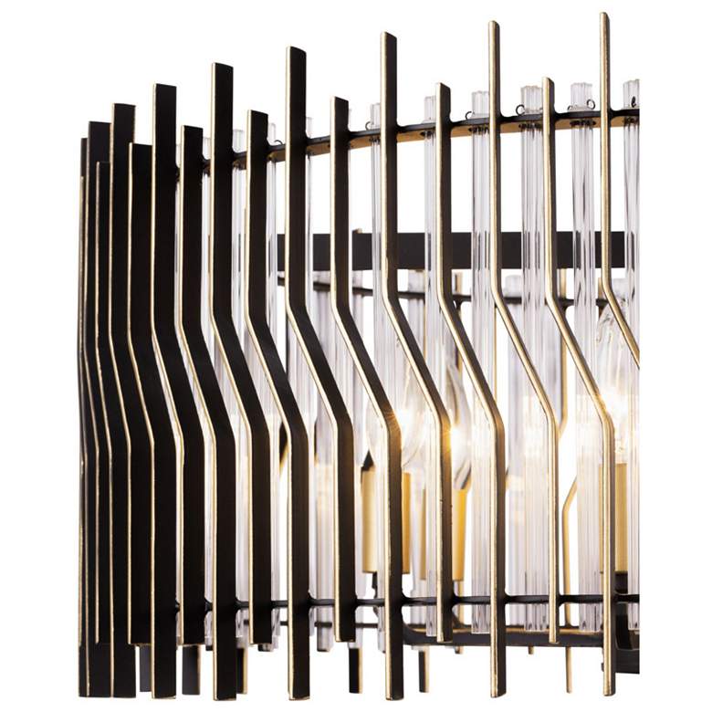 Image 2 Park Row 6-Lt Pendant - Matte Black/French Gold more views