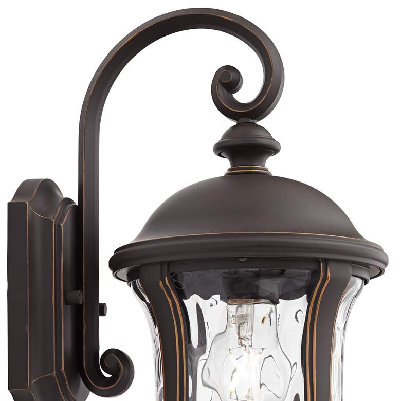 Image 2 Park Sienna 16 3/4 inch High Bronze and Glass Outdoor Wall Light Set of 2 more views