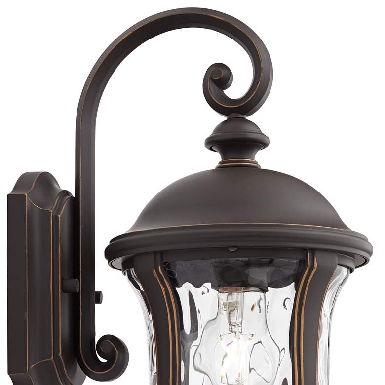 Image 3 Park Sienna 16 3/4" High Bronze and Glass Outdoor Wall Light Set of 2 more views