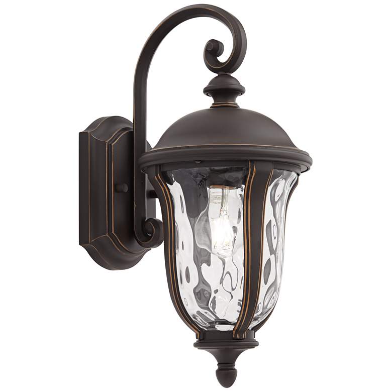 Image 5 Park Sienna 16 3/4" High Bronze and Glass Outdoor Wall Light Set of 2 more views