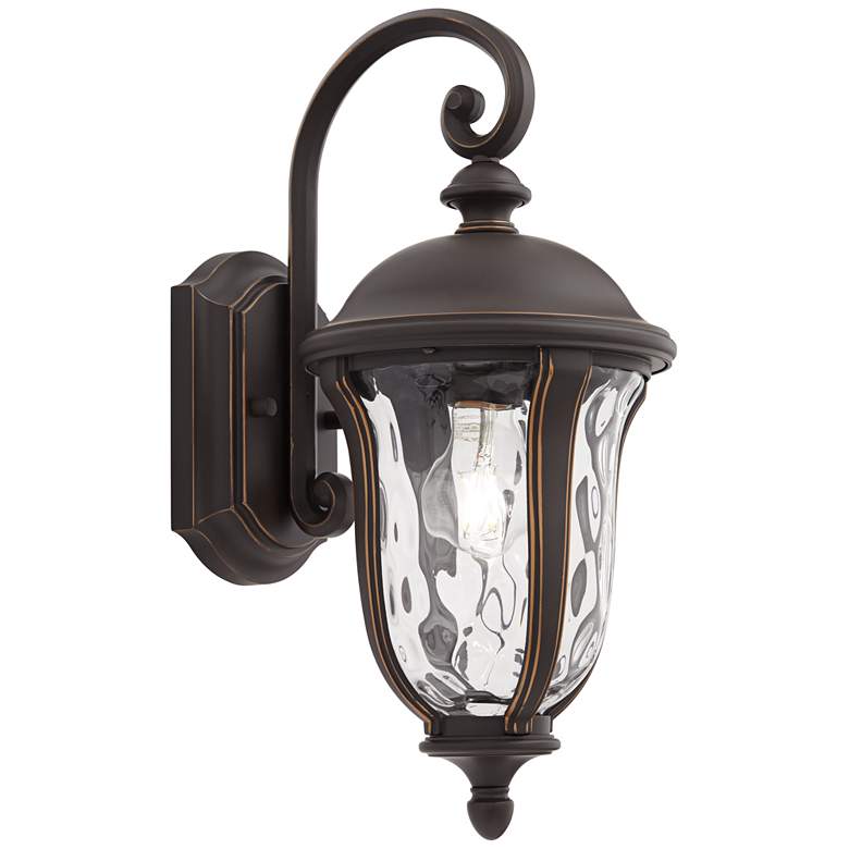 Image 6 Park Sienna 16 3/4" High Bronze and Glass Outdoor Wall Light Set of 2 more views