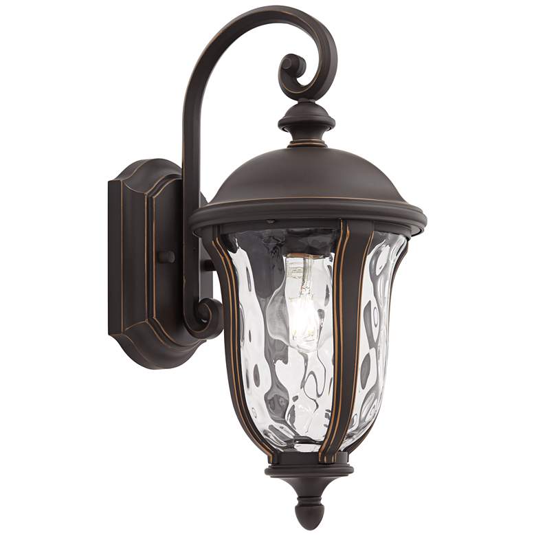Image 7 Park Sienna 16 3/4" High Bronze and Glass Outdoor Wall Light more views