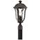 Park Sienna 20" High Bronze Hammered Glass Outdoor Post Light