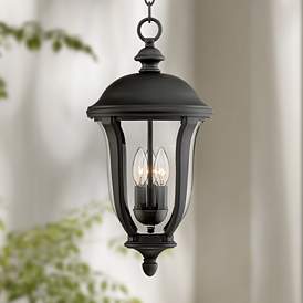 Image1 of Park Sienna 20" High Traditional Black Finish Outdoor Hanging Light