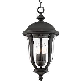 Image3 of Park Sienna 20" High Traditional Black Finish Outdoor Hanging Light more views