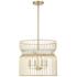 Park Slope 20" Wide Nouveau Gold 4-Light Pendant
