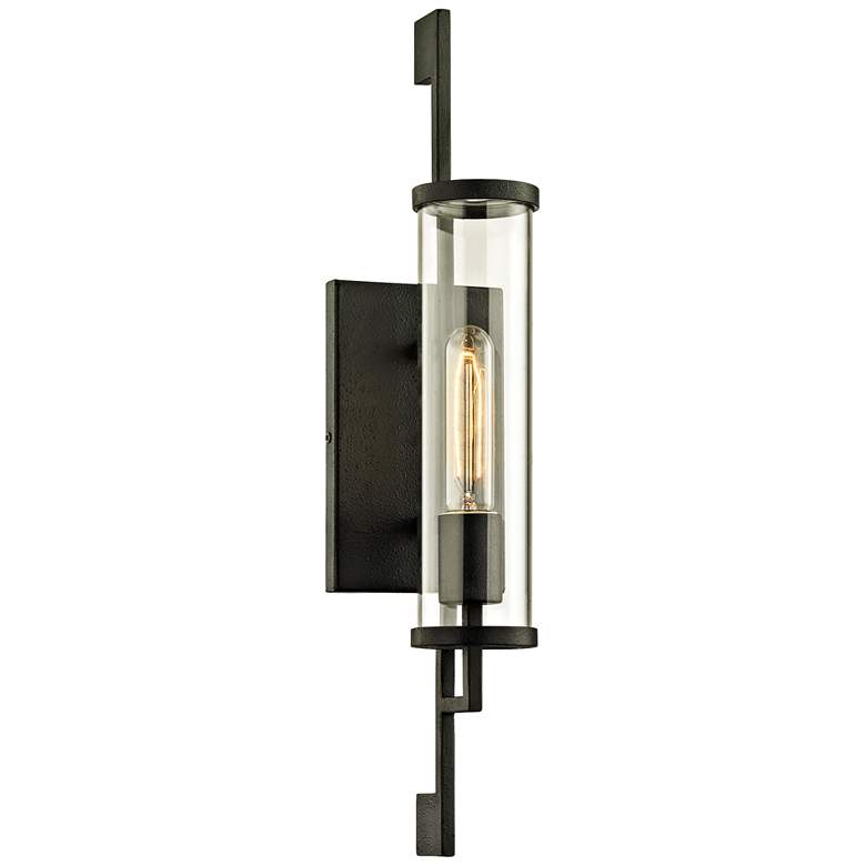 Image 1 Park Slope 21 inch High Forged Iron Outdoor Wall Light
