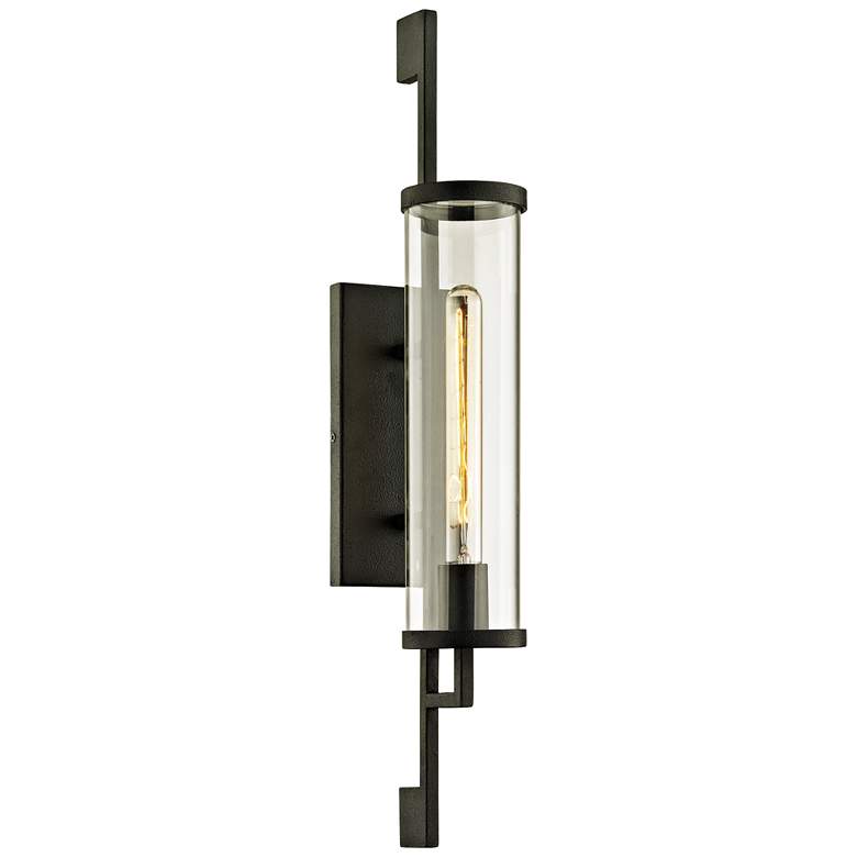 Image 1 Park Slope 26 inch High Forged Iron Outdoor Wall Light
