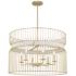 Park Slope 30" Wide Nouveau Gold 6-Light Pendant