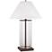 Park Slope Dunbrook Bronze and Clear Glass Table Lamp