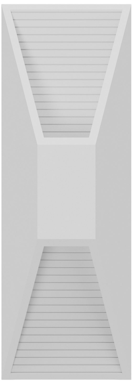 Parker 18"H LED Wall Sconce in Paintable White Plaster