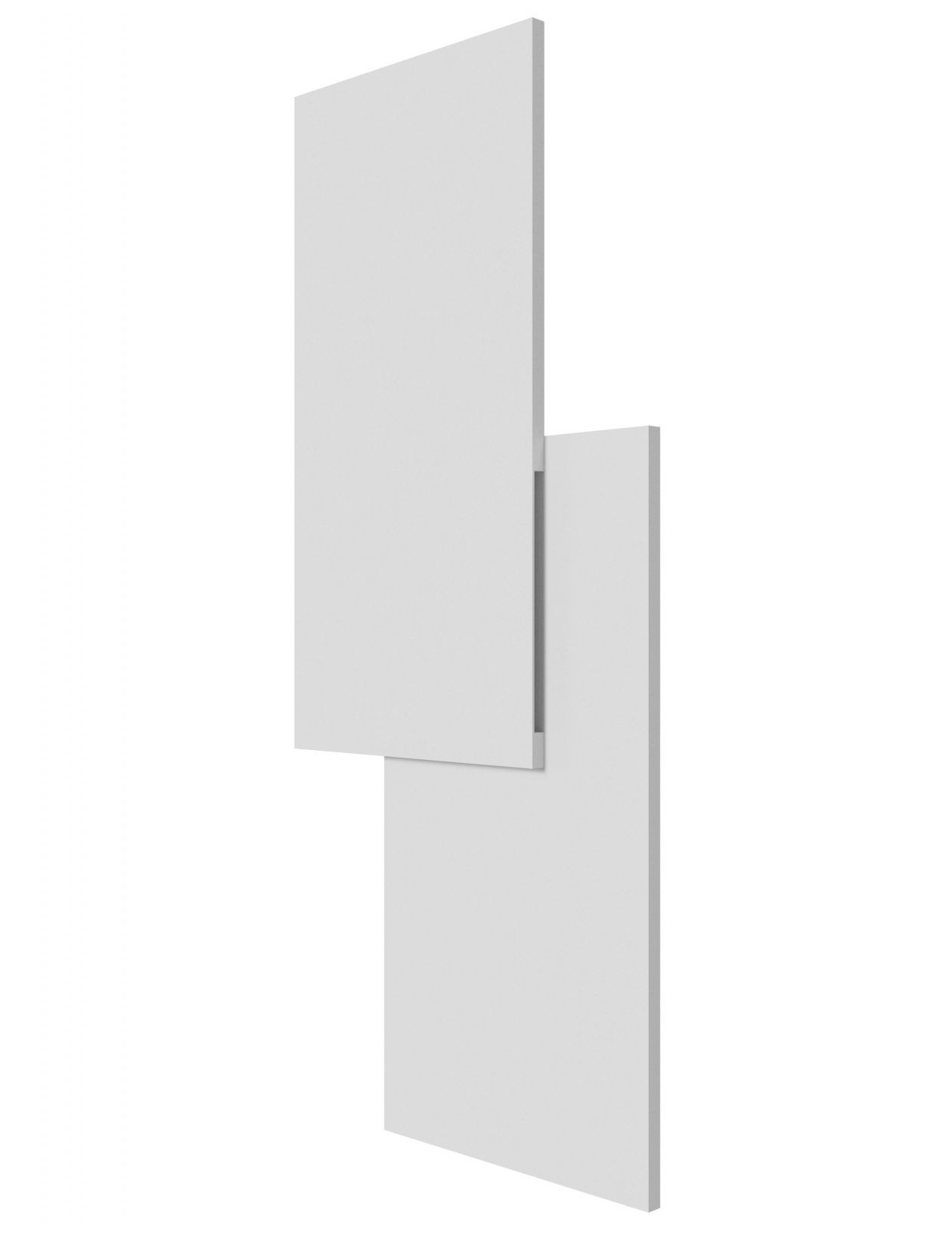 Image 2 Parker 21"H Double Panel LED Wall Sconce in Paintable White Plaster more views