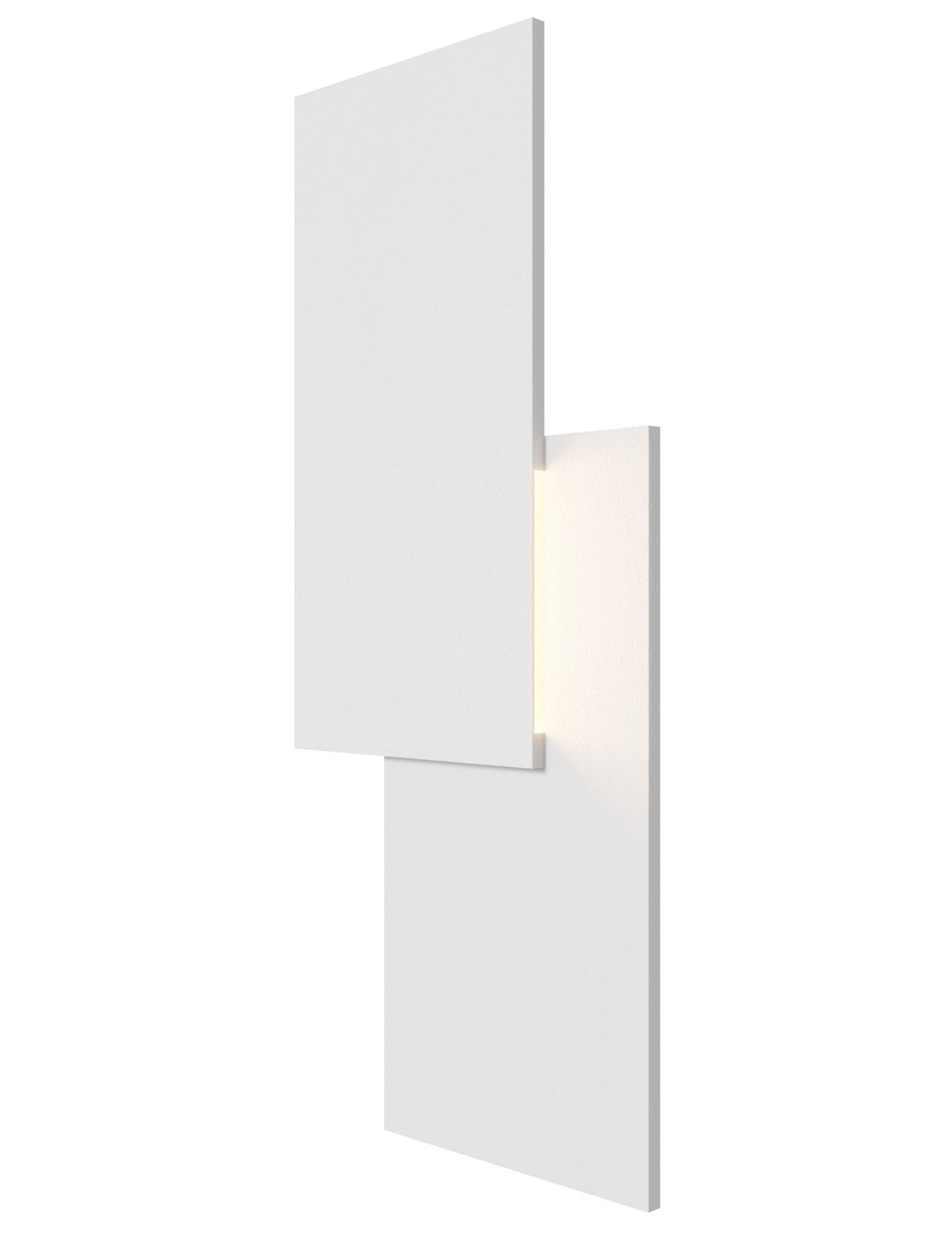 Image 3 Parker 21"H Double Panel LED Wall Sconce in Paintable White Plaster more views