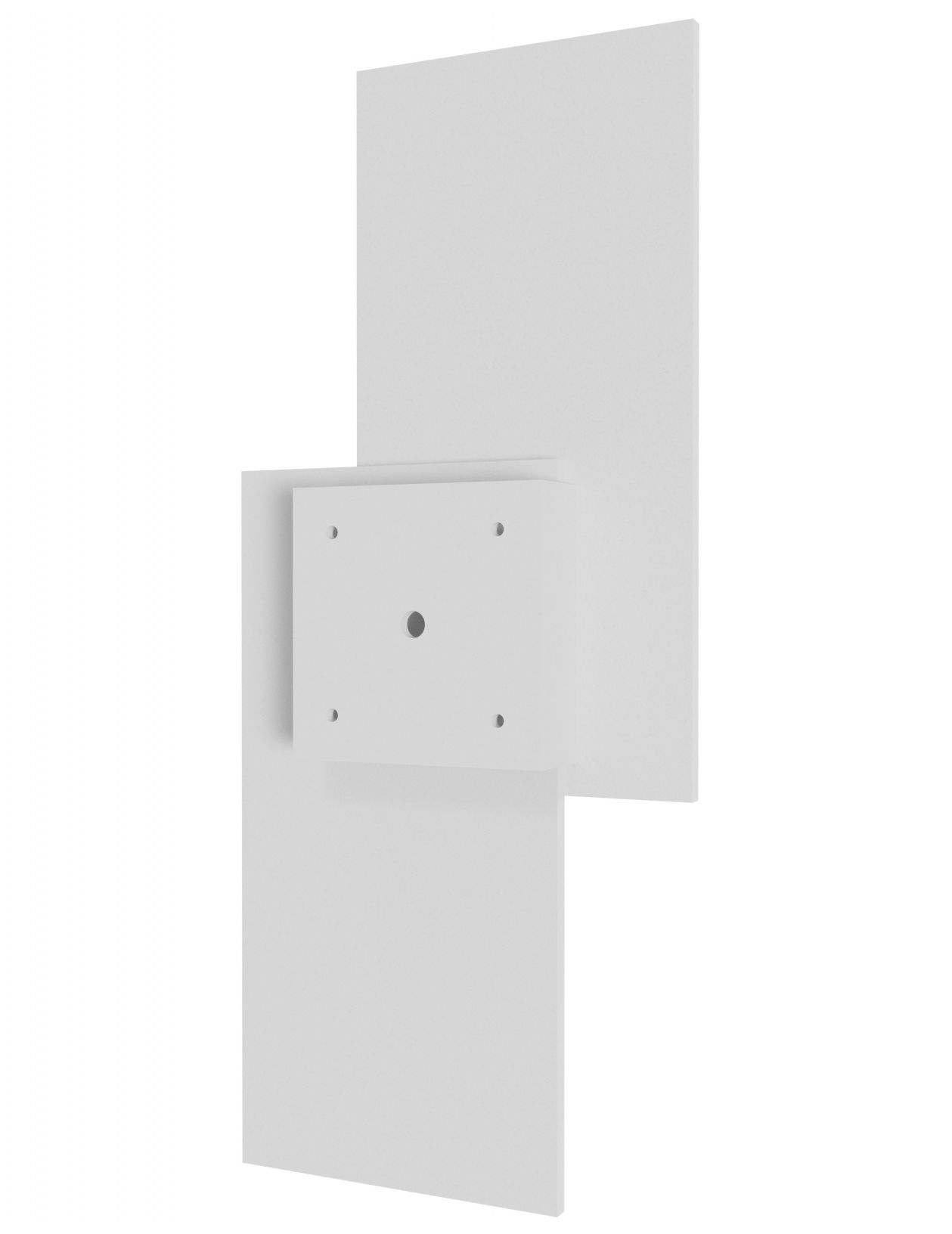 Image 4 Parker 21"H Double Panel LED Wall Sconce in Paintable White Plaster more views