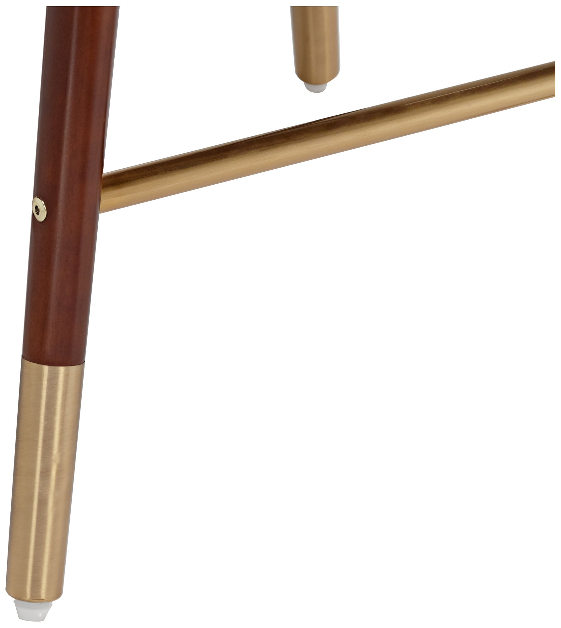 Image 6 Parker 27 3/4" White Leather Counter Stools Set of 2 more views