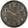 Parker 35 3/4" Wide Black Metal Wall Clock with Gold Numbers
