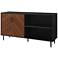 Parker 58" Wide Solid Black 2-Door Wood TV Stand