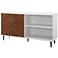 Parker 58" Wide Solid White 2-Door Wood TV Stand