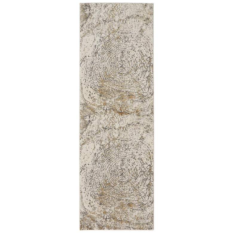 Image 1 Parker Abstract Indoor Ivory Area Rug 3702F 2'-6" x 8'