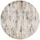 Parker Abstract Indoor Ivory Area Rug 3719F 7'-9" x 7'-9" Round