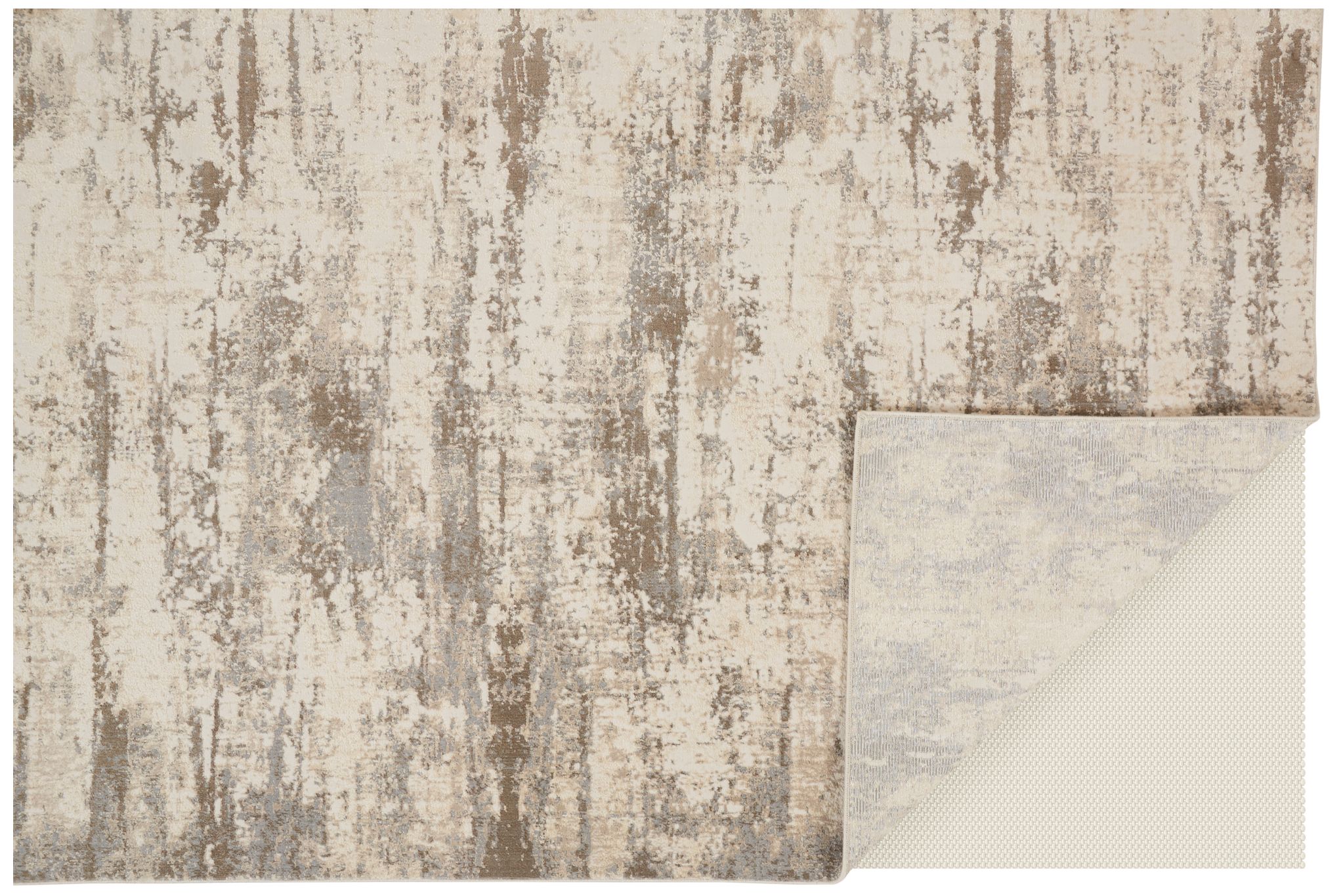 Image 4 Parker Abstract Indoor Ivory Area Rug 3719F 7'-9" x 7'-9" Round more views