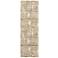 Parker Abstract Indoor Tan Area Rug 3701F 2'-6" x 8'