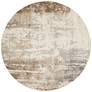 1_Parker Abstract Indoor Tan Area Rug 3709F 7'-9" x 7'-9" Round