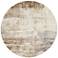 Parker Abstract Indoor Tan Area Rug 3709F 7'-9" x 7'-9" Round