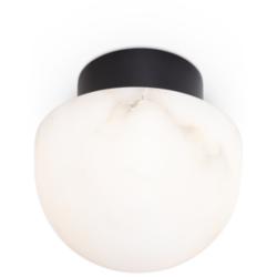 Parker Alabaster Flush Mount (Oil Rubbed Bronze)