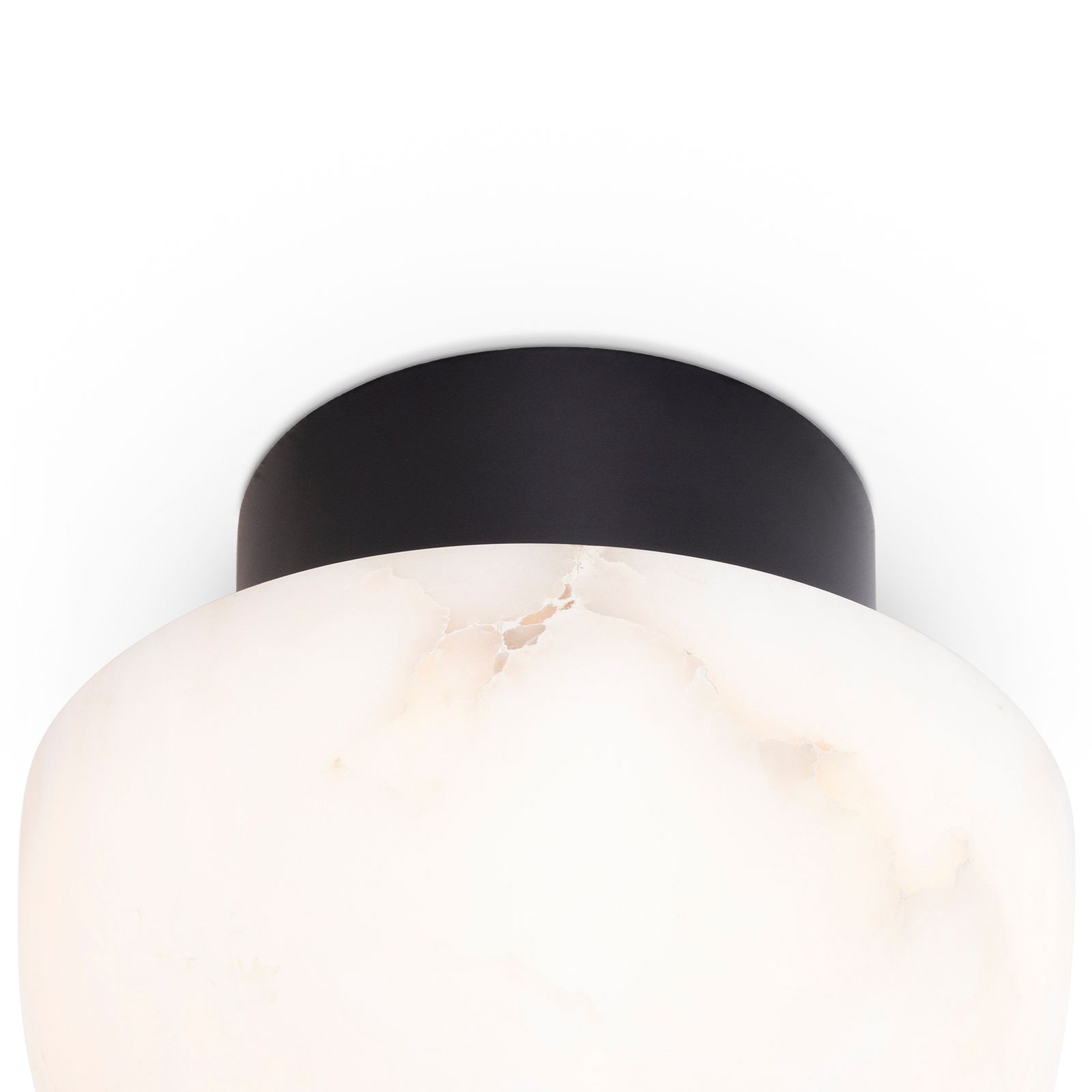 Image 3 Parker Alabaster Flush Mount (Oil Rubbed Bronze) more views