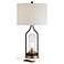 Parker Bronze Farmhouse USB Table Lamp with LED Night Light