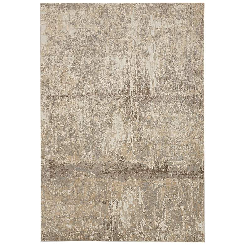 Image 1 Parker Transitional Abstract Soft Indoor Tan Area Rug 3701F