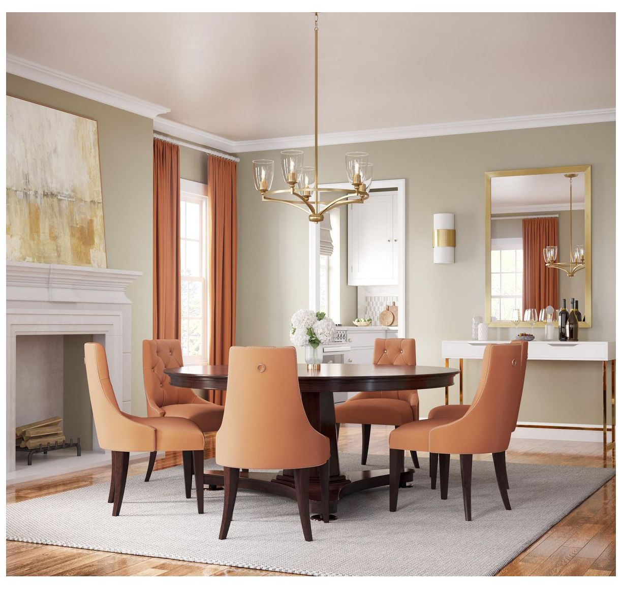 Image 2 Parkhurst Collection Five-Light Clear Glass Chandelier Light more views