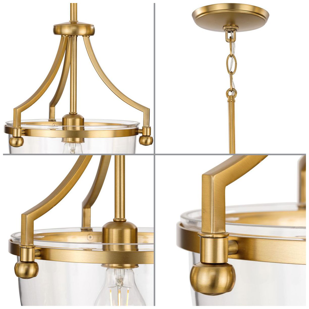 Image 6 Parkhurst Collection One-Light Clear Glass Mini-Pendant Light more views