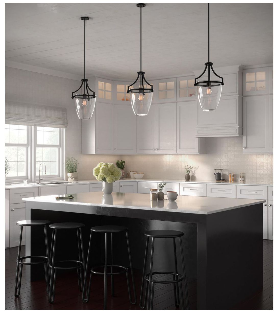 Image 3 Parkhurst Collection One-Light Clear Glass Mini-Pendant Light more views