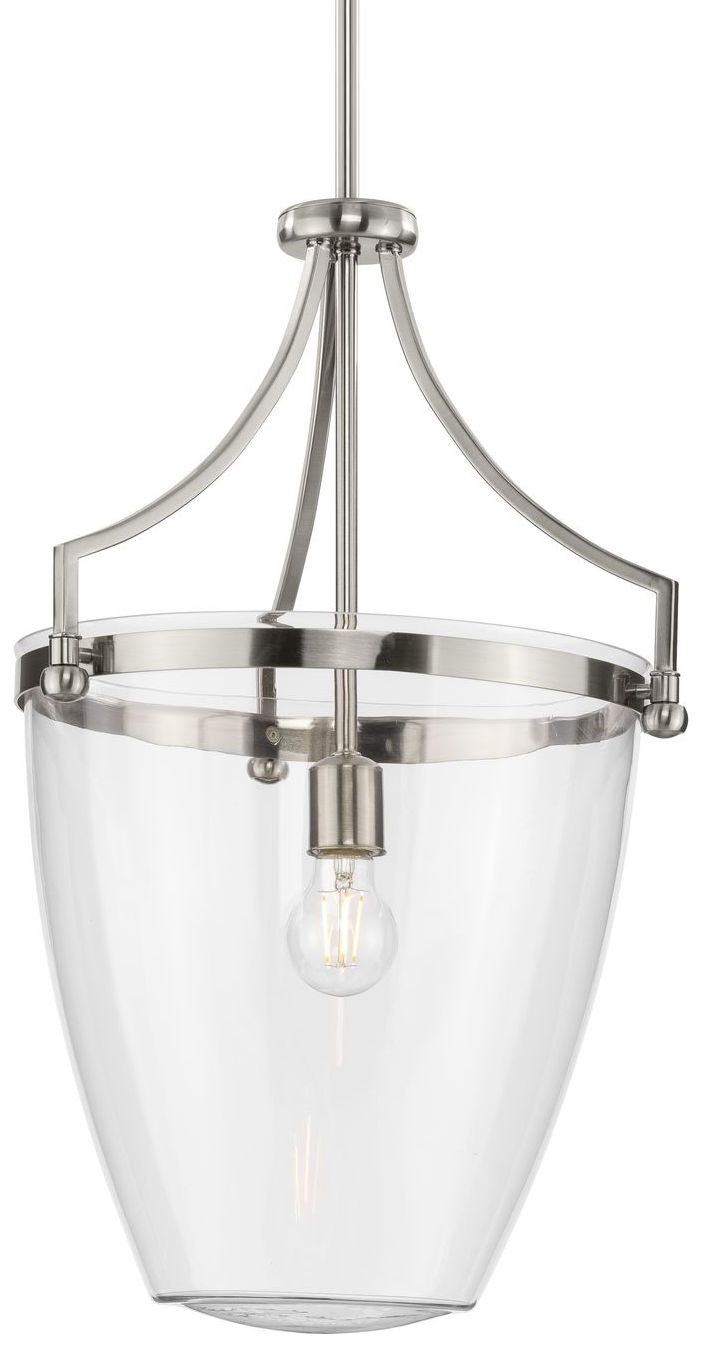 Parkhurst Collection One-Light Clear Glass Pendant Light