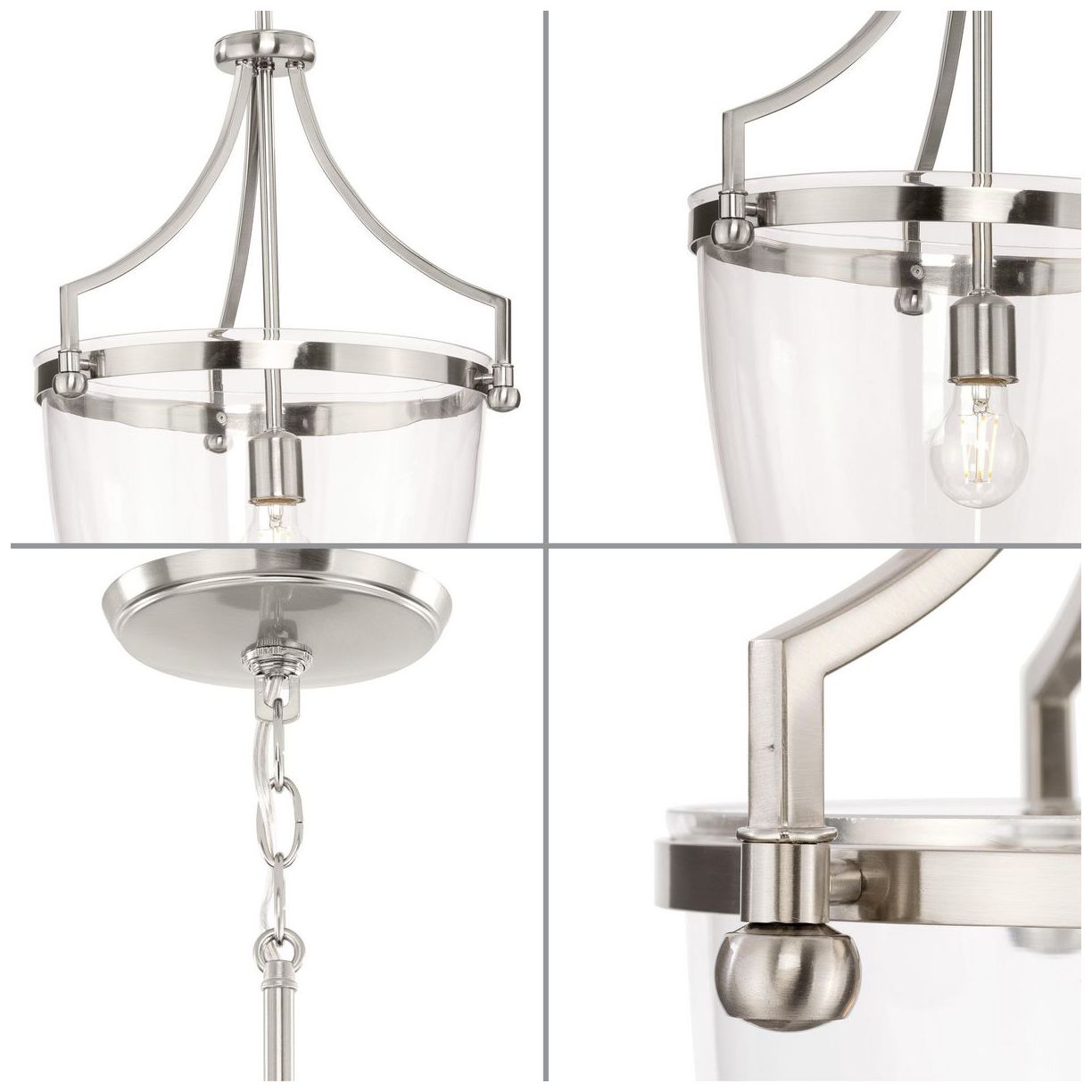 Image 5 Parkhurst Collection One-Light Clear Glass Pendant Light more views
