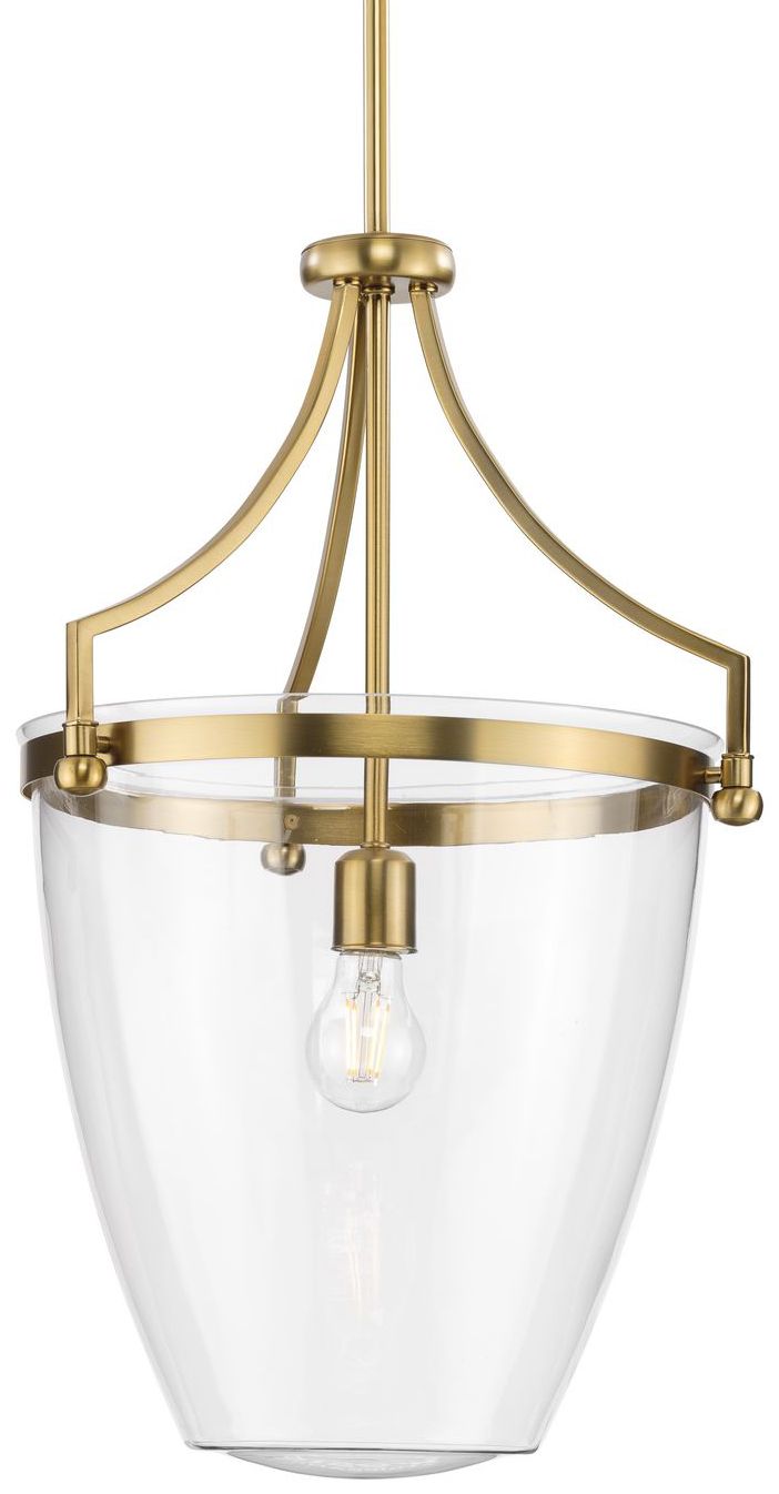 Parkhurst Collection One-Light Clear Glass Pendant Light