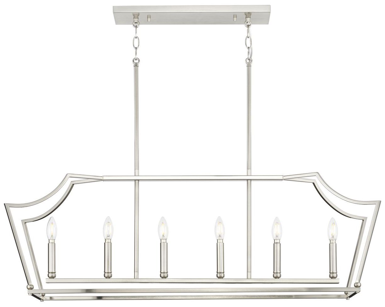 Image 4 Parkhurst Collection Six-Light Linear Island Chandelier Light more views