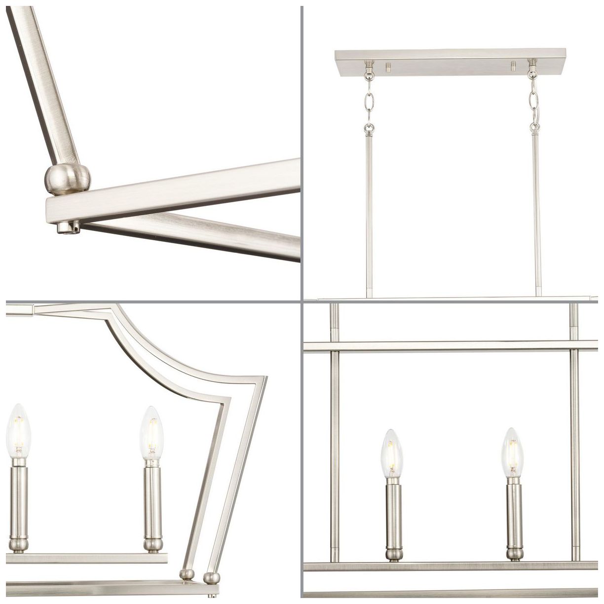 Image 5 Parkhurst Collection Six-Light Linear Island Chandelier Light more views