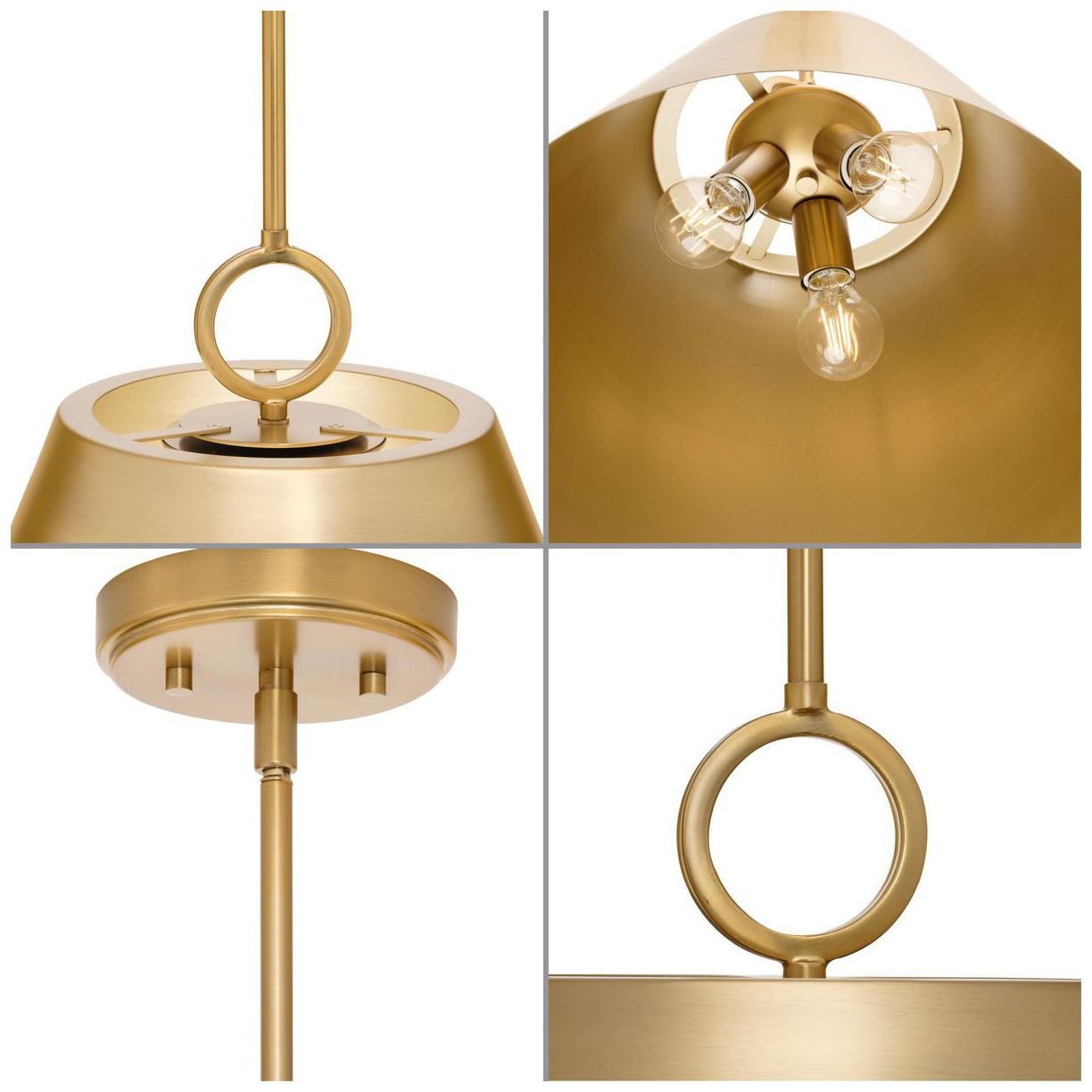 Image 5 Parkhurst Collection Three-Light Metal Pendant Light more views