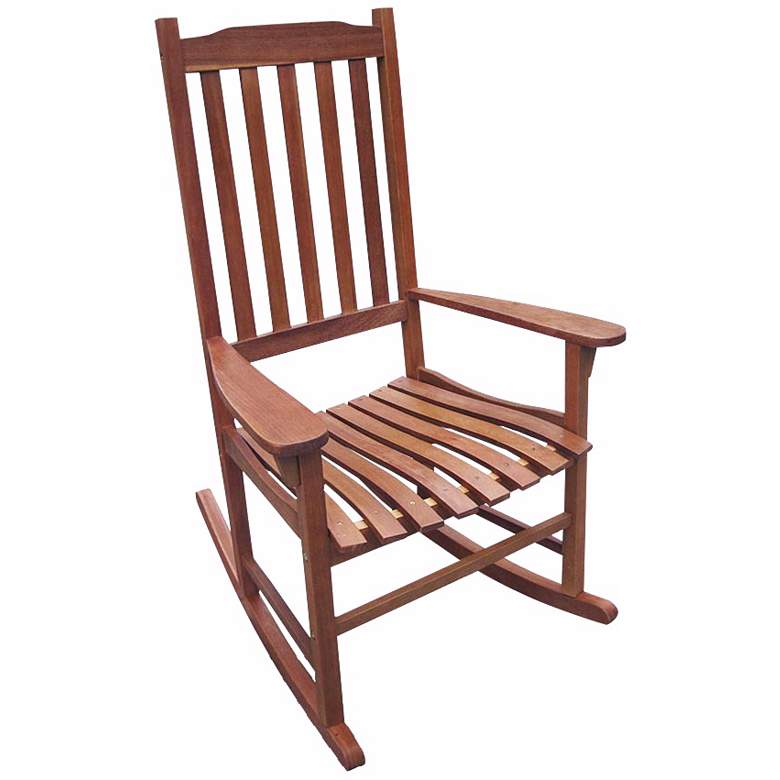 Image 1 Parklawn Natural Acacia Outdoor Traditional Rocking Chair