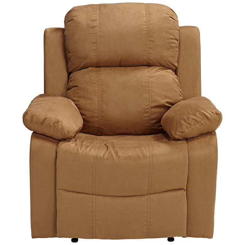 Image 5 Parklon Golden Brown Microfiber Adjustable Recliner more views