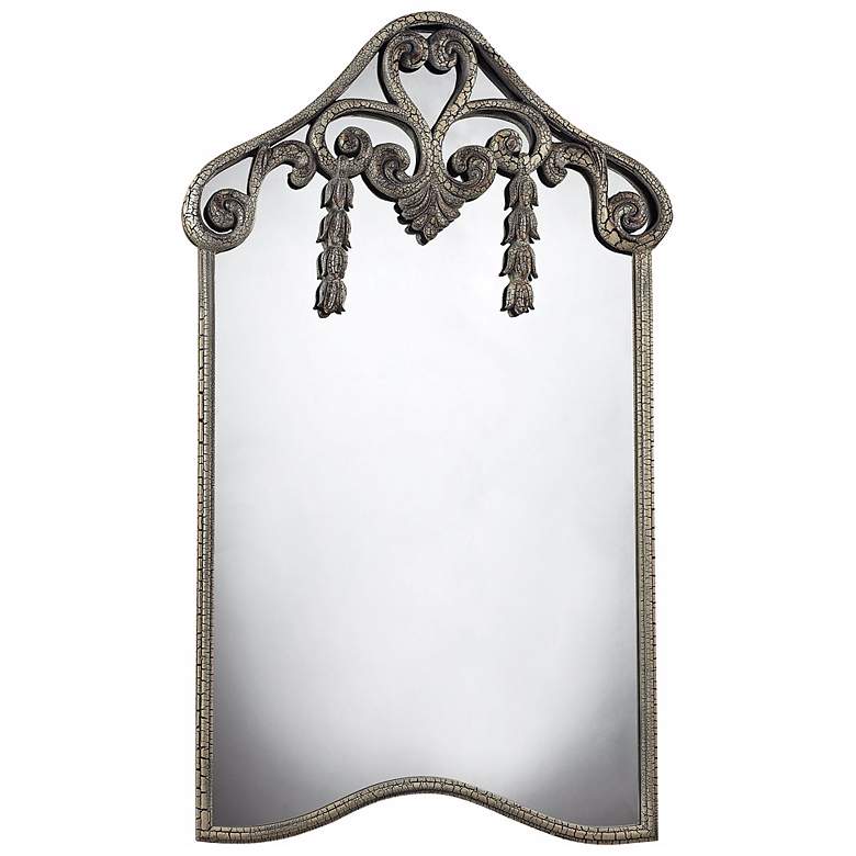 Image 1 Parksley 39 inch High Ekersall Antique White Wall Mirror