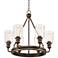 Parkston 25 1/2" Wide Oil-Rubbed Bronze 6-Light Chandelier