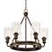 Parkston 25 1/2" Wide Oil-Rubbed Bronze 6-Light Chandelier